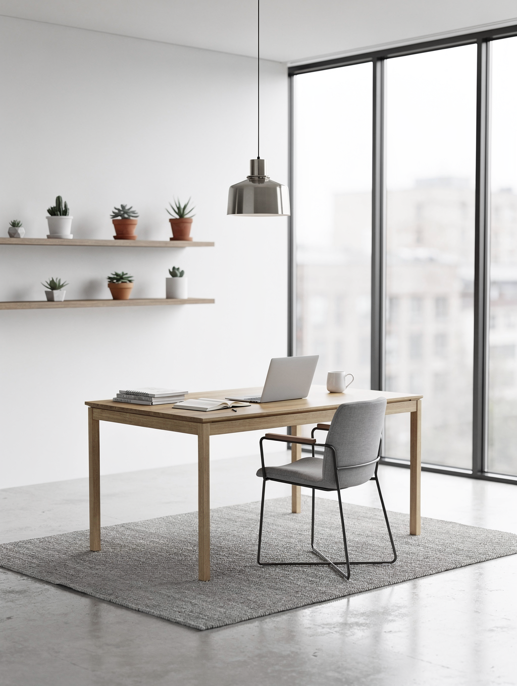 Myles Dacres in a minimalist creative workspace