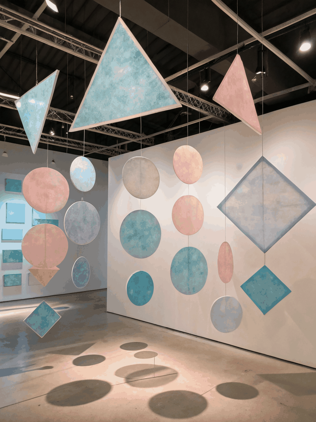 Abstract geometric shapes representing brand strategy